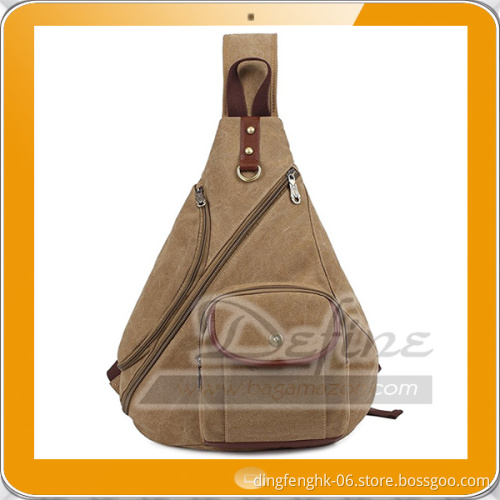Vintage High Density Sturdy Canvas Chest Waist Packs Sling Bag